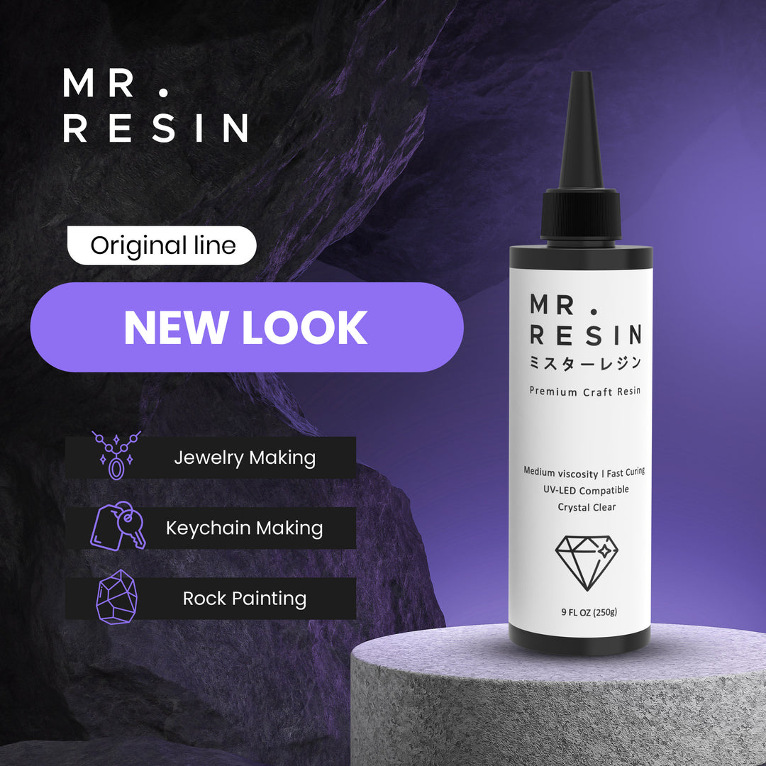 Mr.resin Original Starter Kit 250g Crystal Clear UV Resin for Jewelry Making, Rock Painting & More, Women's, Size: Small