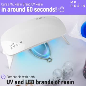 Mrresincrafts Mr. Resin 6W Fast Curing Mini UV - LED Curing Light for Resin and Resin Crafting