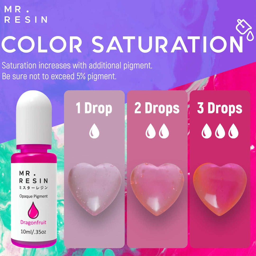 Mr.Resin™ Opaque Macaron Pigment Set- 24 Colors for Epoxy & UV Resin